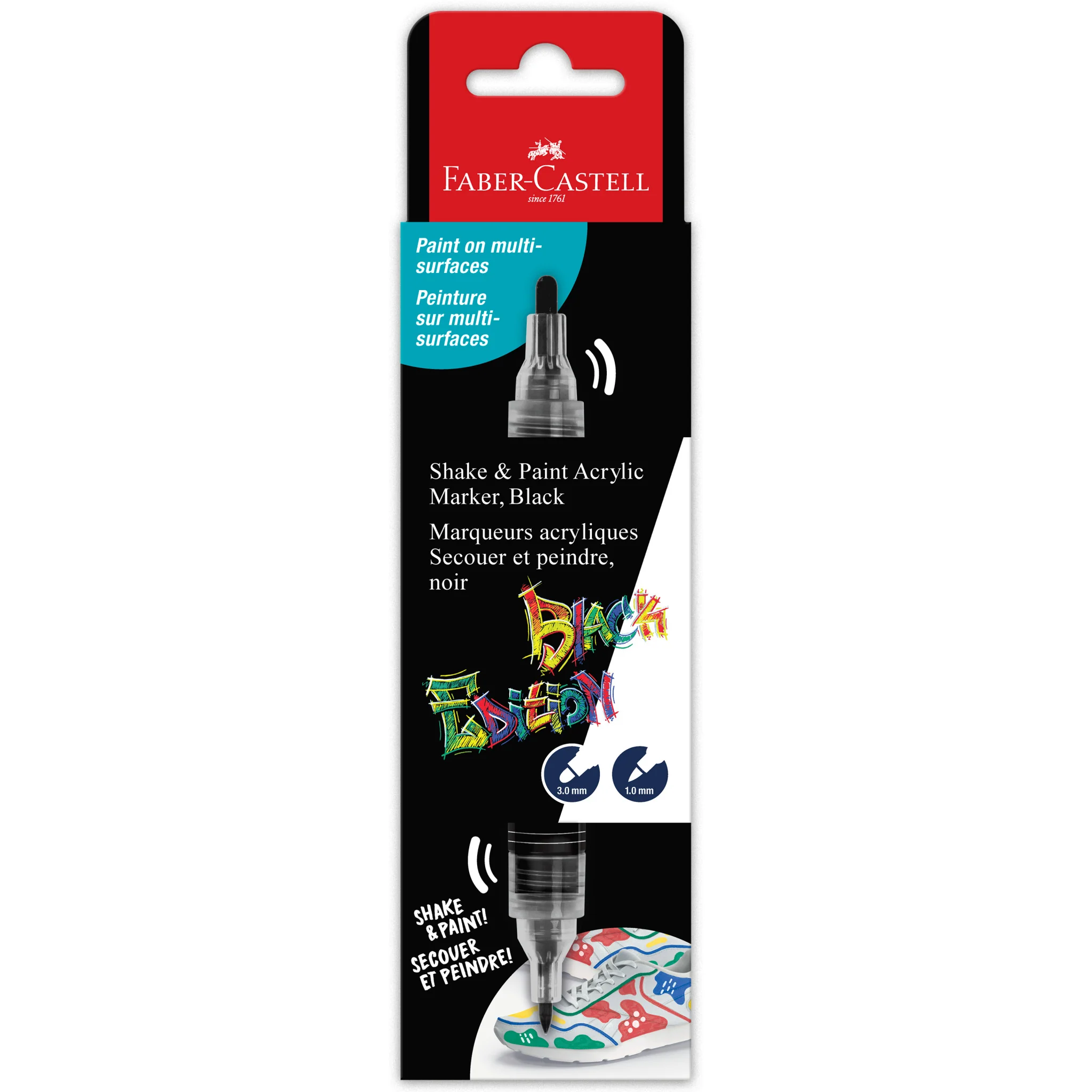 Black Edition Shake & Paint Markers - Black 1ct - #FC285598