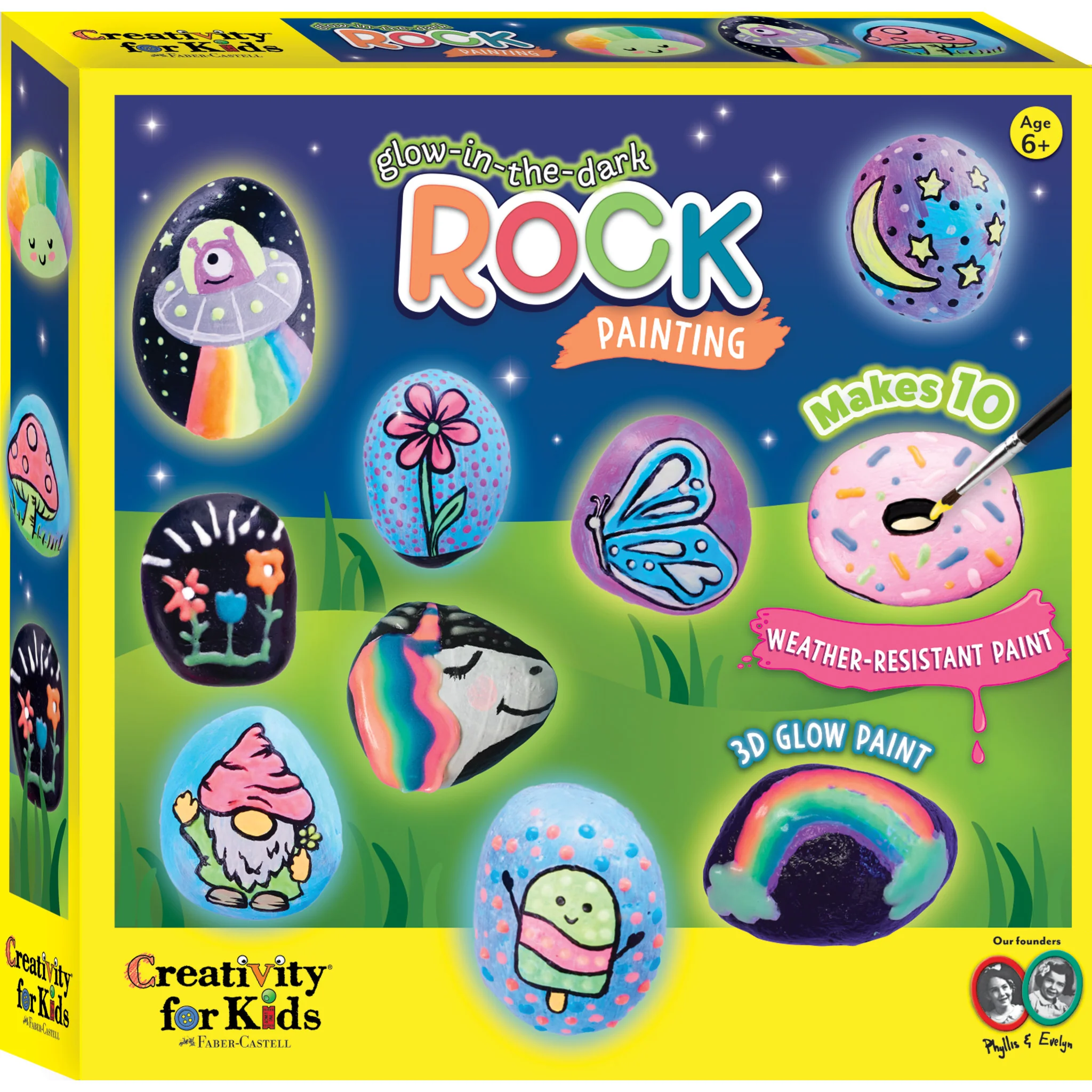Glow In The Dark Rock Painting Kit - #6232000 - Faber-Castell