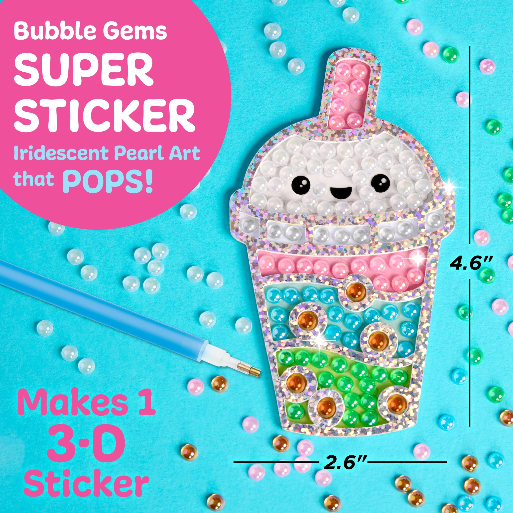 Bubble Gems™ Super Sticker Bubble Tea - #6468000 - Faber-Castell